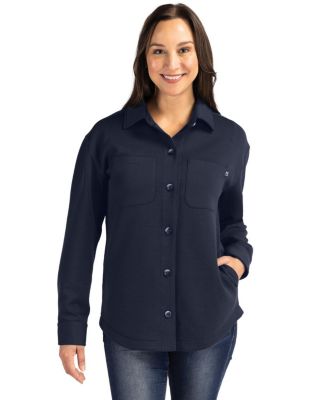 Women's Cutter and Buck Roam Eco Recycled Shirt Jacket