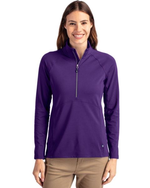 Женские свитеры Cutter & Buck Women's Adapt Eco Knit Stretch Recycled Half Zip Pullover