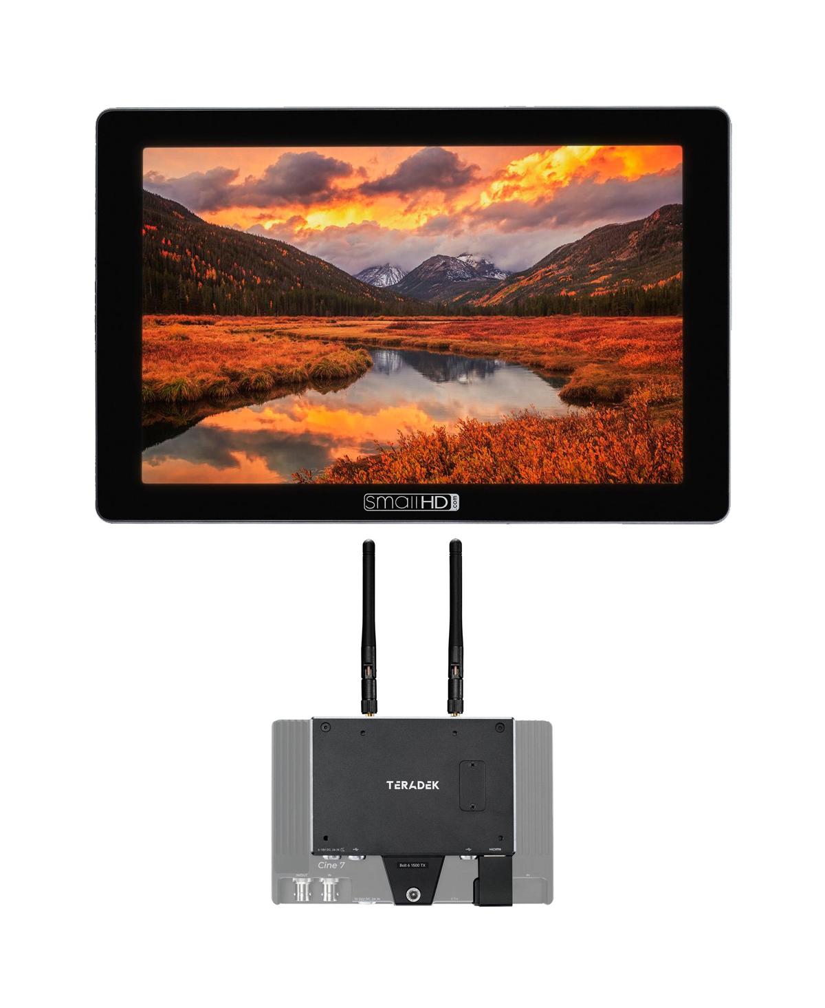 SmallHD Cine 7 7" Full Hd Touchscreen On-Camera Monitor, Bundle with Teradek Bolt 6 1500 Transmitter Monitor Module