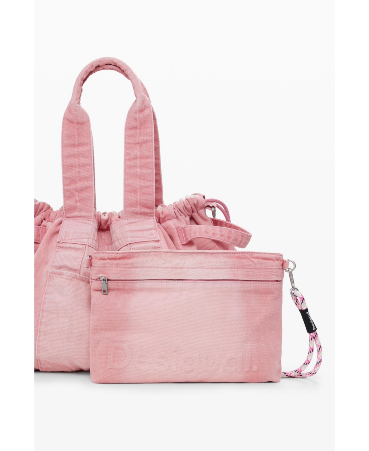 Desigual Women's Large Bag With Pockets In Pink
