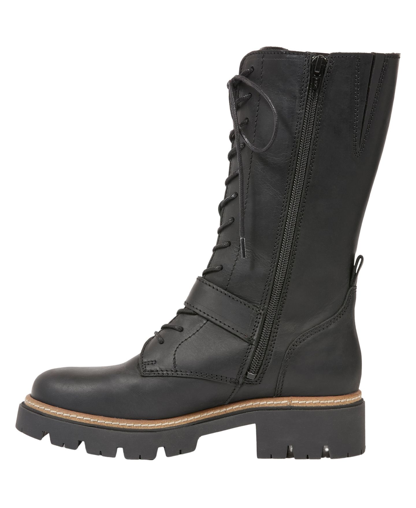 Женские ботинки Celtic & Co. Strap Detail Mid Calf Boot, цвет: Чёрный — фото 3