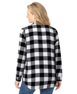 Plus Size Classic Flannel Shirt