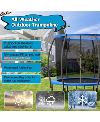 8 Feet ASTM Approved Recreational Trampoline with Ladder