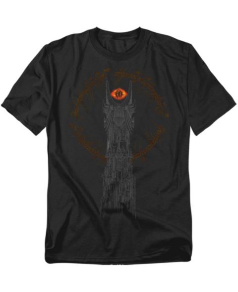 Мужская футболка Lord Of The Rings Fellowship Tower Of Mordor, цвет: Чёрный