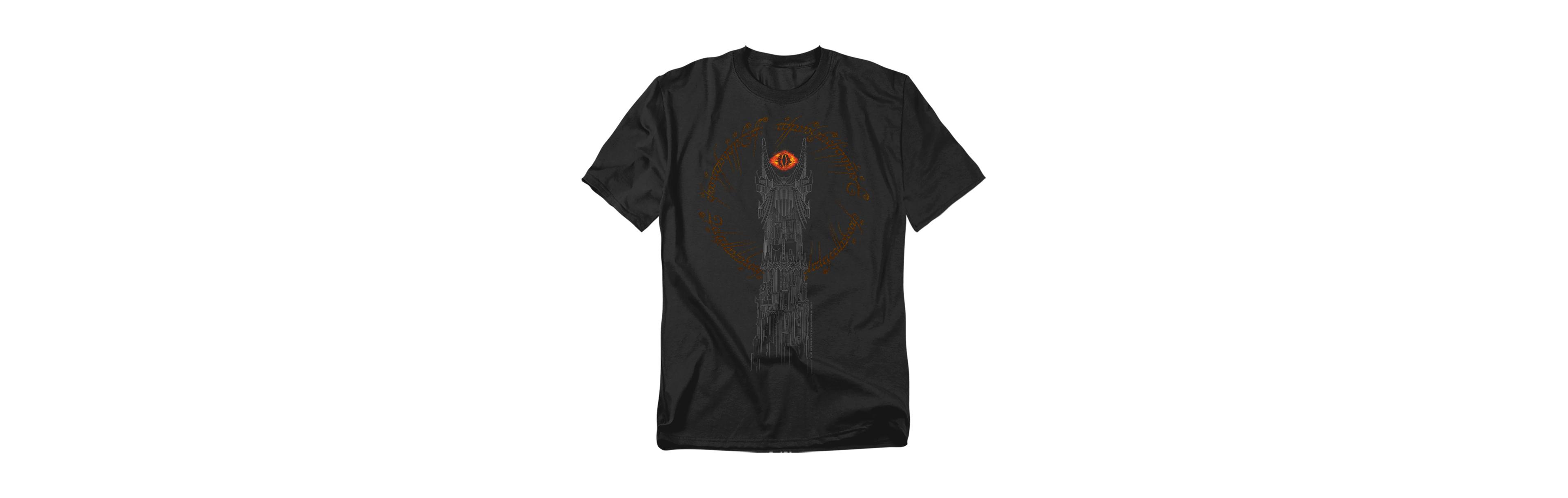 Logovision Men's Lord of The Rings Tower Sauron Eye T Shirt