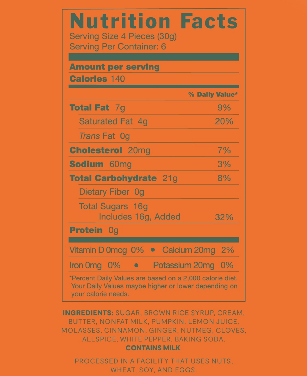 Le Bon Garçon Pumpkin Spice Caramels Box, 6 oz In Transparent