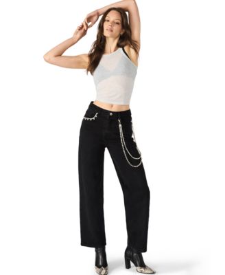 Women's Swift Mid-Rise Rhinestone Chain Jeans