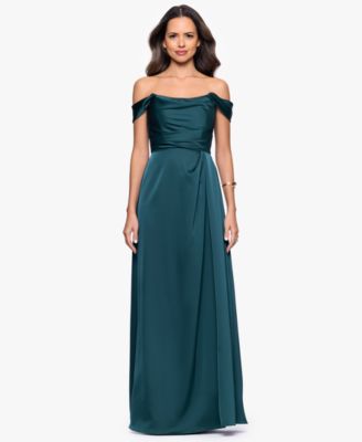 Women's Long Off-the-Shoulder Corset Dress