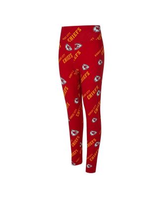 Women's Red Kansas City Chiefs Mosaic Allover Print Leggings