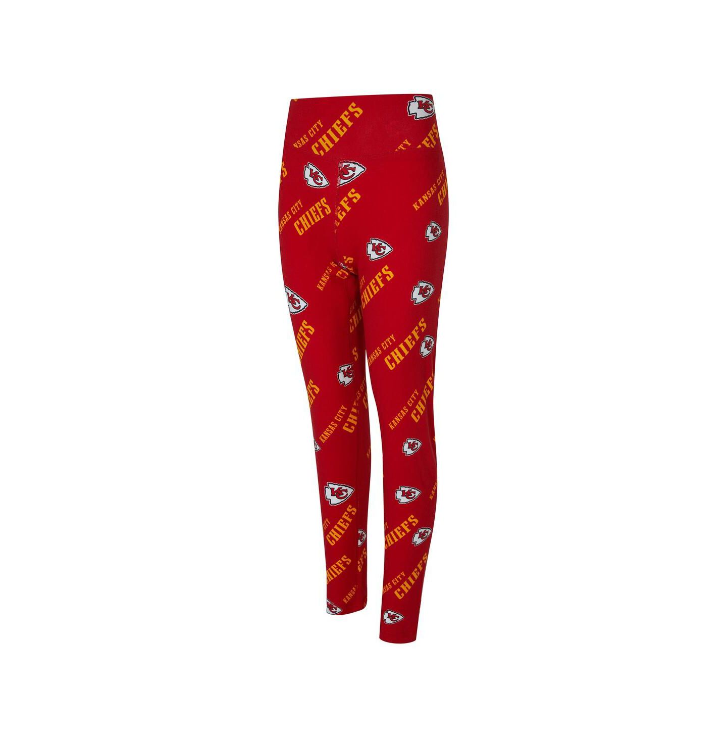 Женские леггинсы Concepts Sport Red Kansas City Chiefs Mosaic Allover Print — фото 3