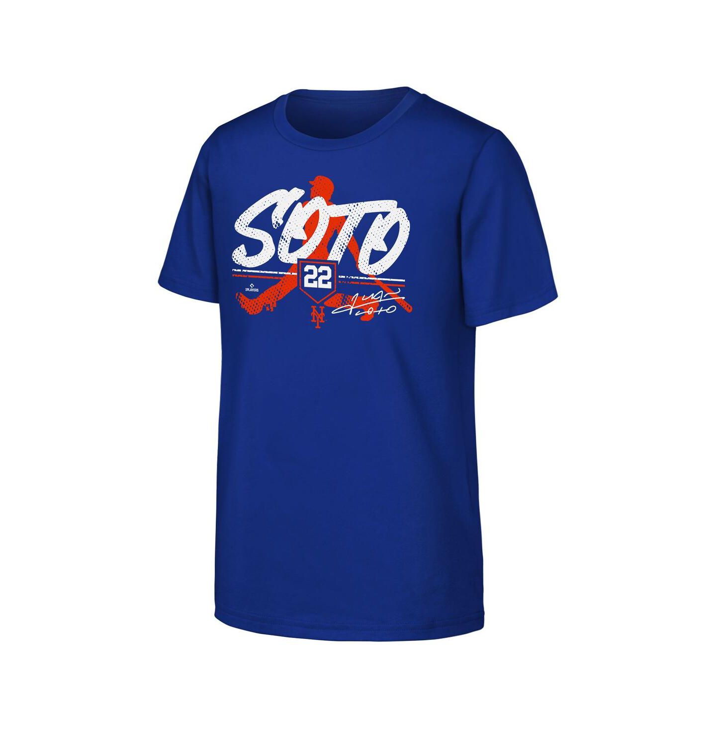 Детская футболка Outerstuff Juan Soto Royal New York Mets Status — фото 1