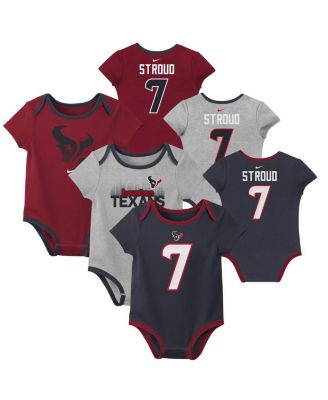 Nike - Baby Boys and Girls C.J. Stroud Houston Texans Name Number 3-Pack Bodysuit Set
