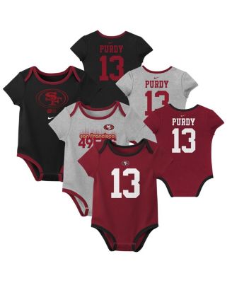 Nike - Baby Boys and Girls Brock Purdy San Francisco 49ers Name Number 3-Pack Bodysuit Set