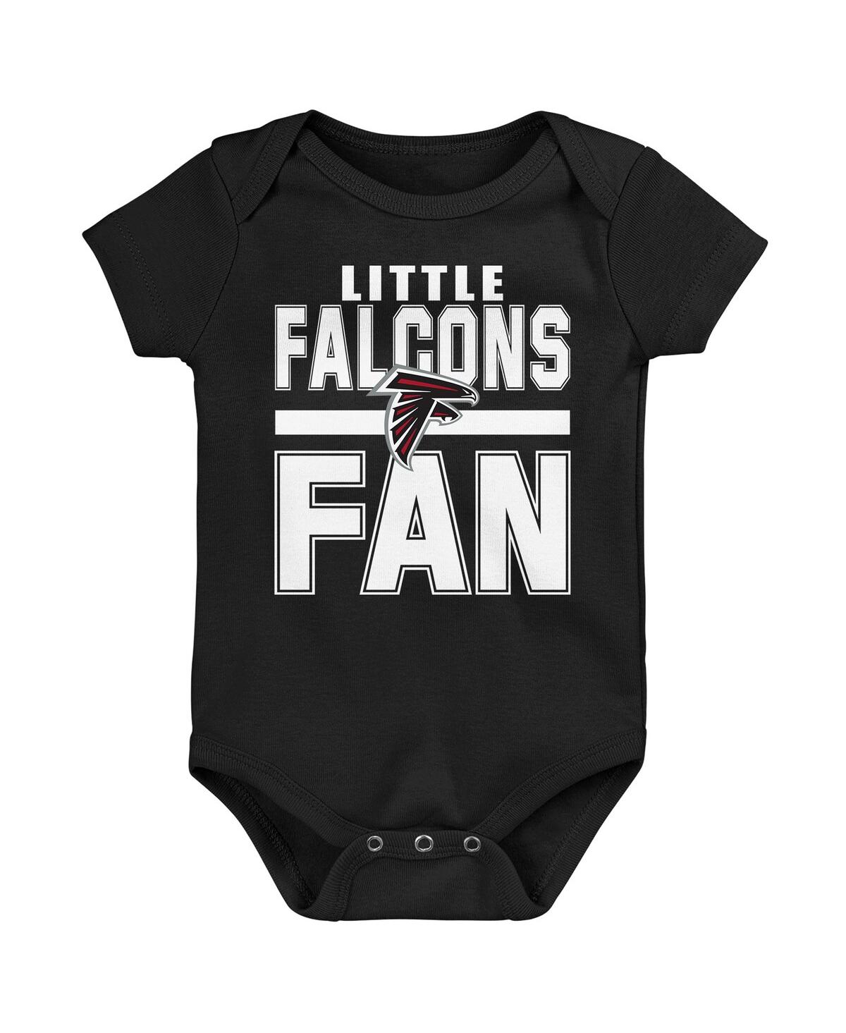 Outerstuff Newborn 3-piece Atlanta Falcons Little Tike Bodysuit Set In Multi