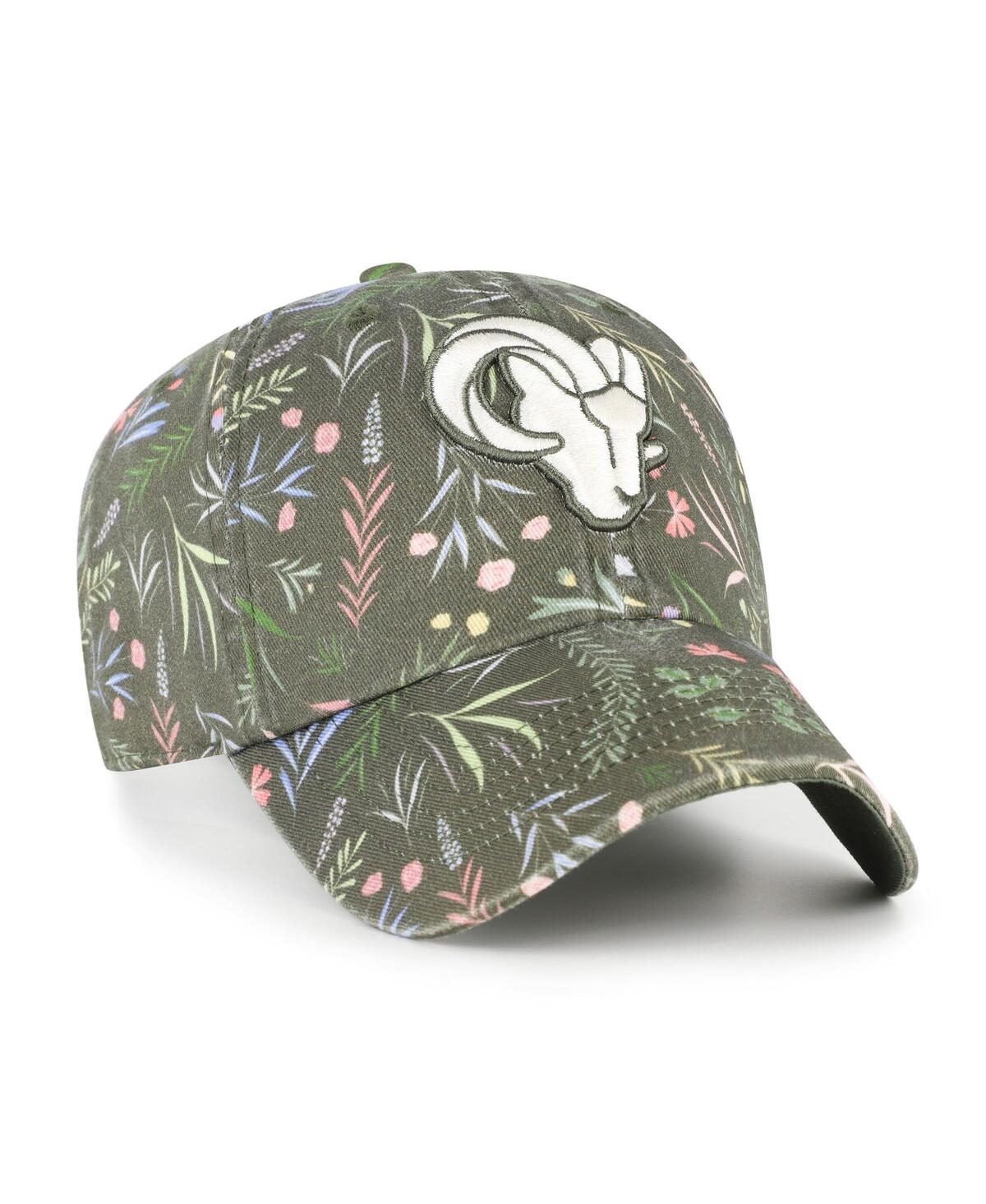 47 Brand Women's Green Los Angeles Rams Verbena Clean Up Adjustable Hat In Green
