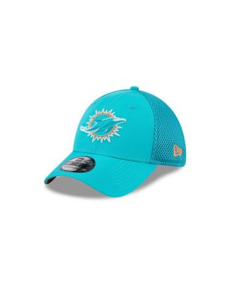 New Era - Men's Aqua Miami Dolphins Outline 39THIRTY Flex Hat