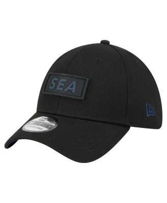 New Era - Men's Black Seattle Seahawks Scoreboard 39THIRTY Flex Hat