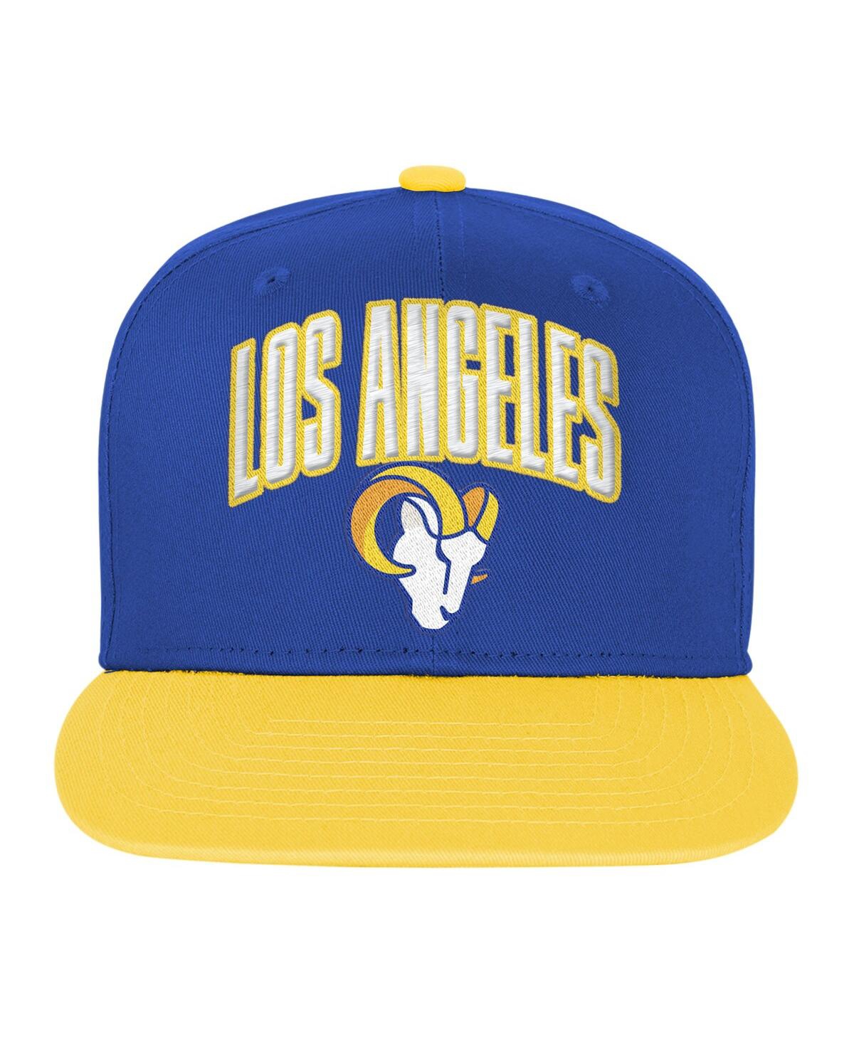 Outerstuff Big Boys And Girls Royal Los Angeles Rams Essentials Adjustable Hat In Blue