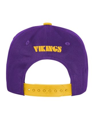 Big Boys and Girls Purple Minnesota Vikings True Retro Adjustable Hat