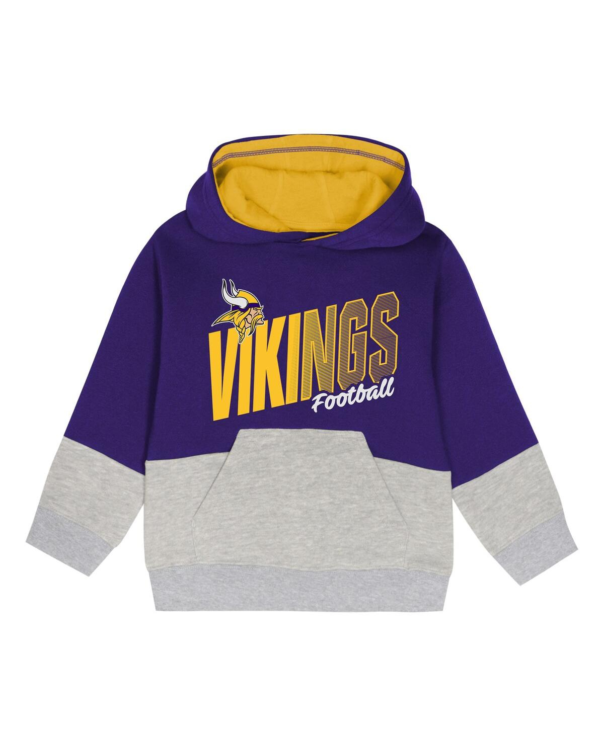 Outerstuff Toddler Purple Minnesota Vikings Lineman Fleece Hoodie Pants Set In Blue