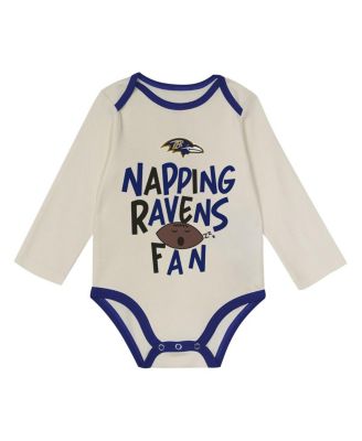 Baby Boys and Girls 3-Piece Baltimore Ravens Little Champ Set
