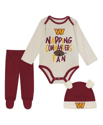 Outerstuff - Baby Boys and Girls&nbsp;Burgundy Washington Commanders Little Champ Three-Piece Set