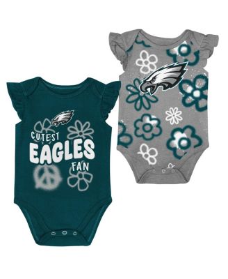 Outerstuff - Baby Girls Philadelphia Eagles The Sunshine Two-Piece Bodysuit Set