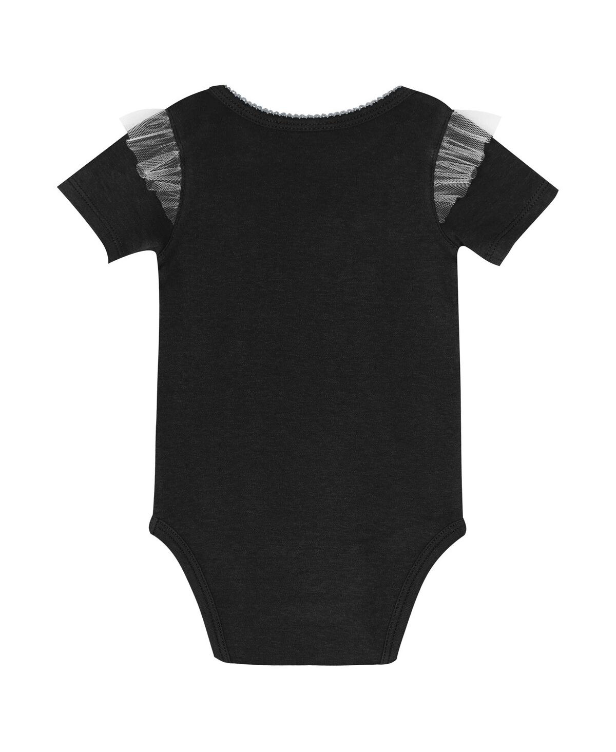 Outerstuff Baby Girls Las Vegas Raiders My Team Rocks Bodysuit And Skirt Set In Multi