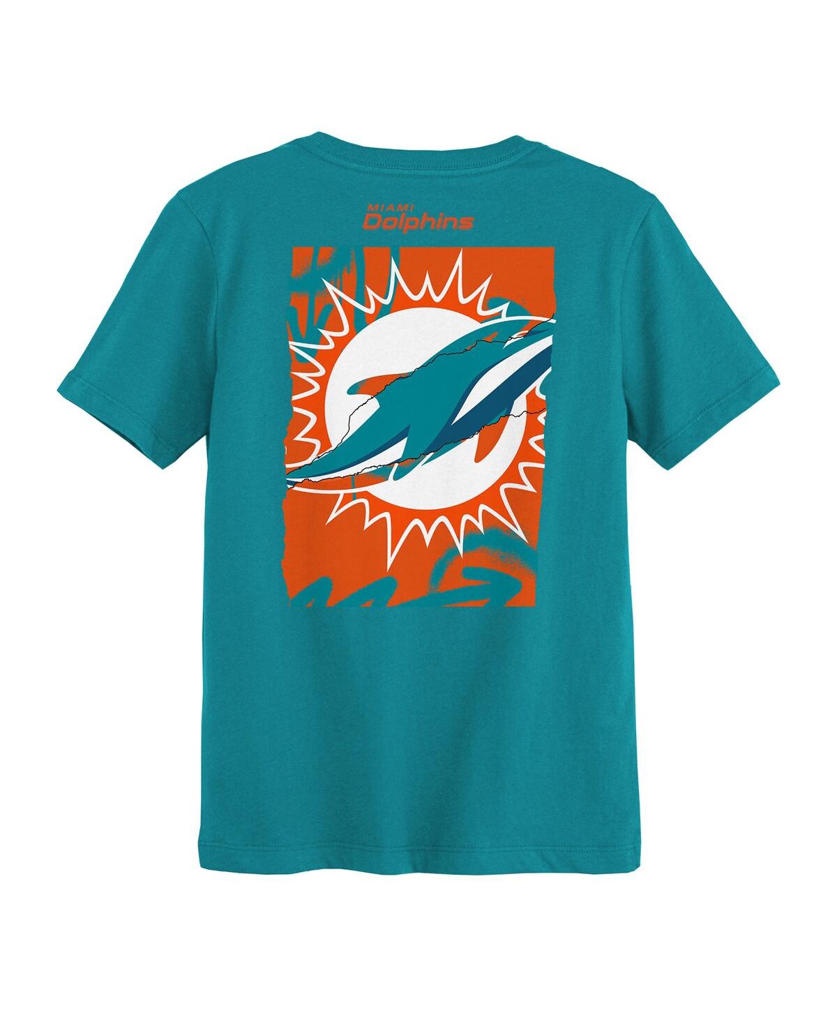 Outerstuff Preschool Aqua Miami Dolphins Posterize T-Shirt