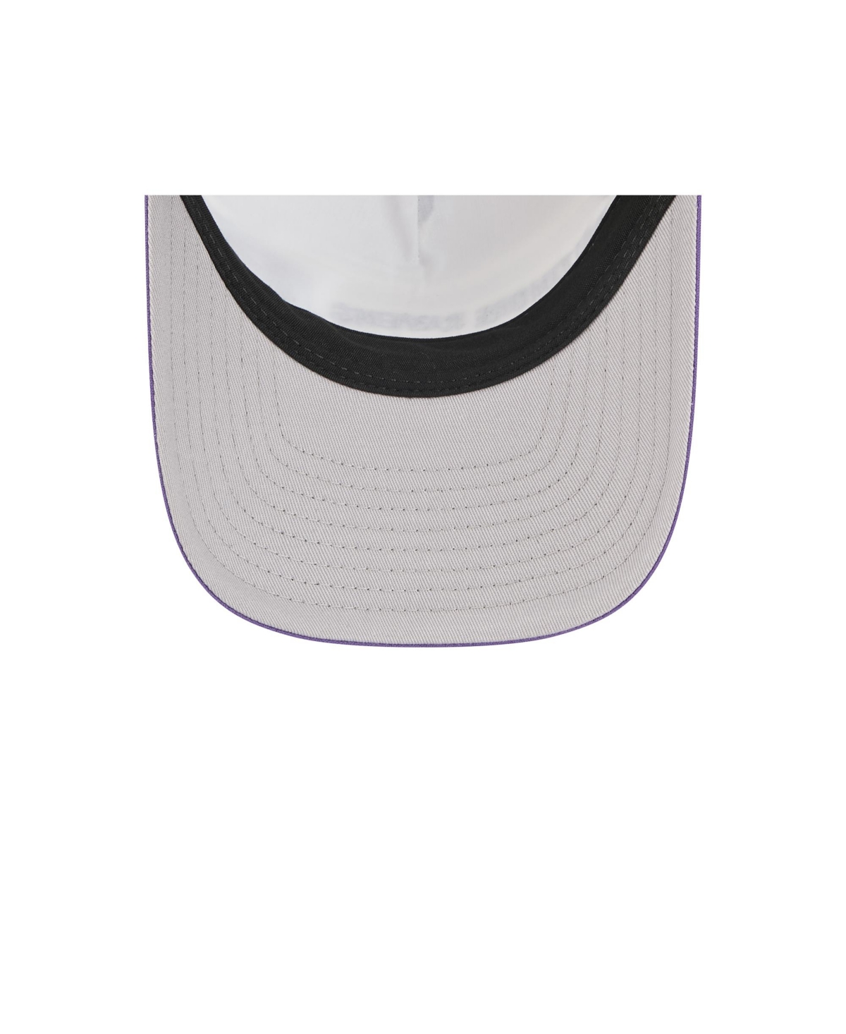 New Era Men's Purple Baltimore Ravens Linear A-Frame 9FORTY Adjustable Hat