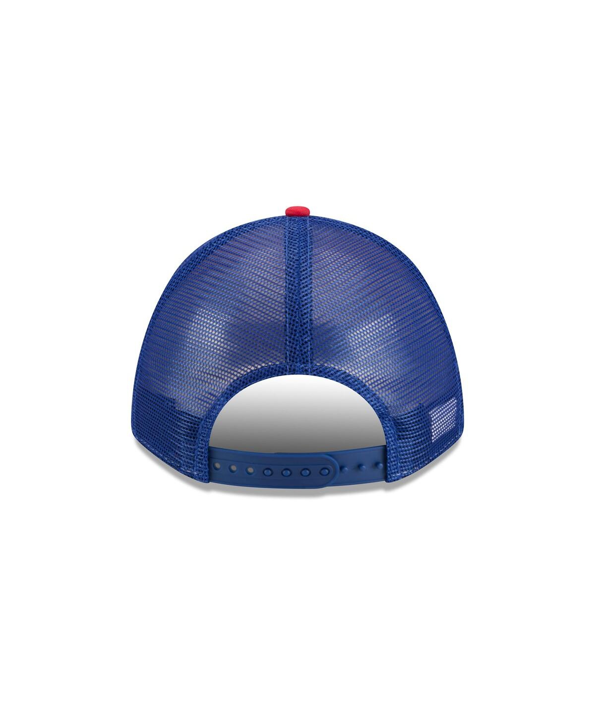 New Era Men's Red New York Giants Linear A-frame 9forty Adjustable Hat In Red