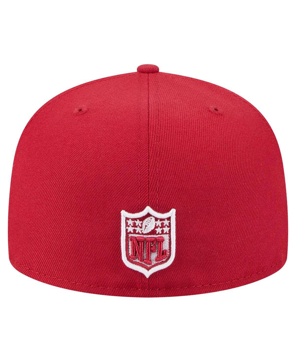 New Era Men's Cardinal Arizona Cardinals Oversized 59FIFTY Fitted Hat