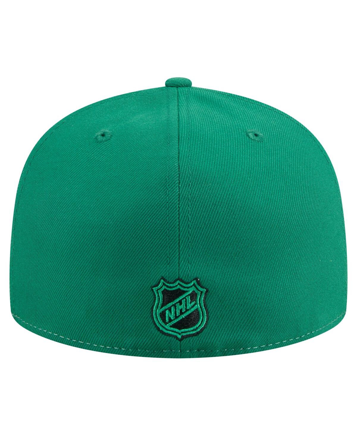 New Era Men's White/Kelly Green Dallas Stars Repeat Two-Tone 59FIFTY Fitted Hat