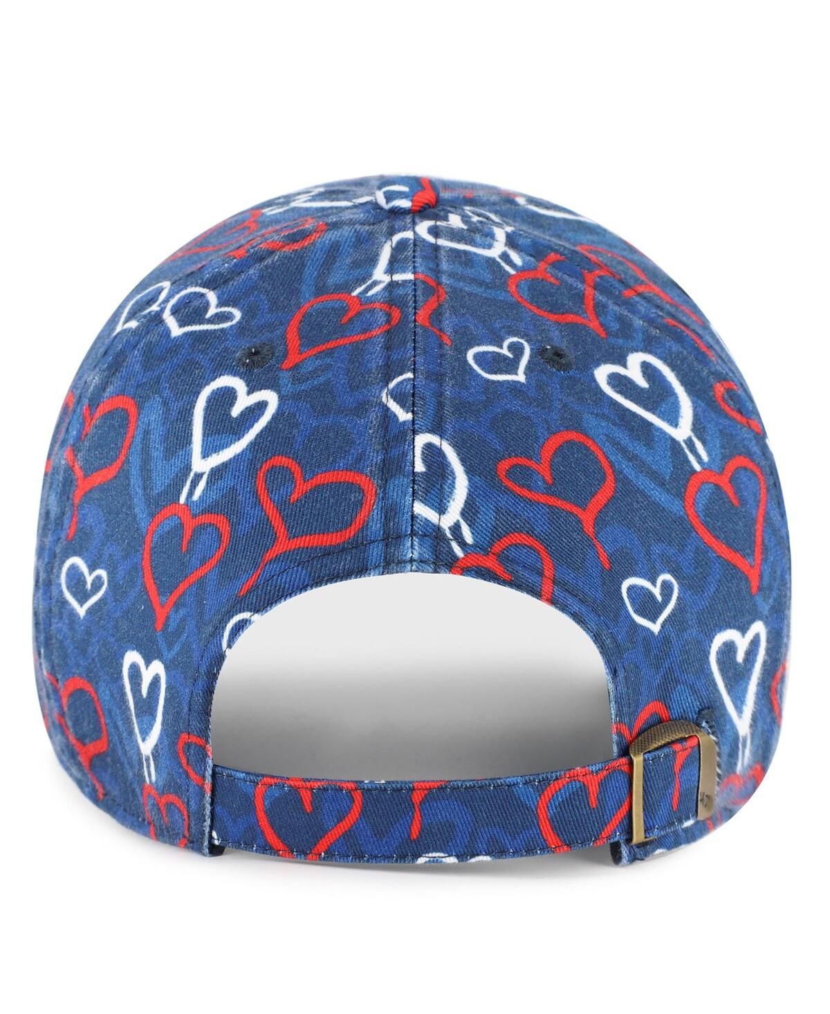 '47 Brand Big Girls Navy New England Patriots Mural Clean Up Adjustable Hat