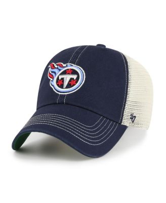 '47 Brand - Men's Navy/Natural Tennessee Titans Trawler Trucker Clean Up Adjustable Hat