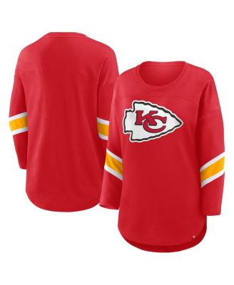 Fanatics - Women's Red Kansas City Chiefs Plus Size Redzone 3/4-Sleeve Scoop Neck T-Shirt