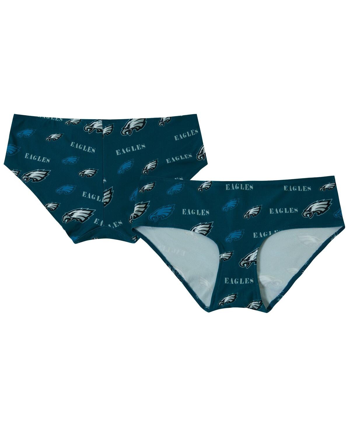 Concepts Sport Women's Midnight Green Philadelphia Eagles Mosaic Allover Print Knit Panty In Green