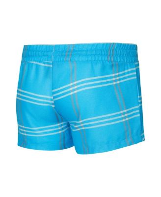 Women's Blue/Gray Carolina Panthers Petition Raglan Long Sleeve Top and Shorts Set