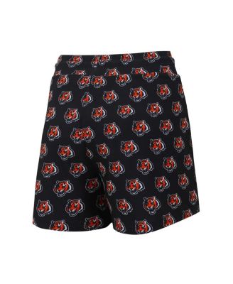 Women's Cincinnati Bengals Gauge Allover Print Cropped Tank Top Shorts Sleep Set