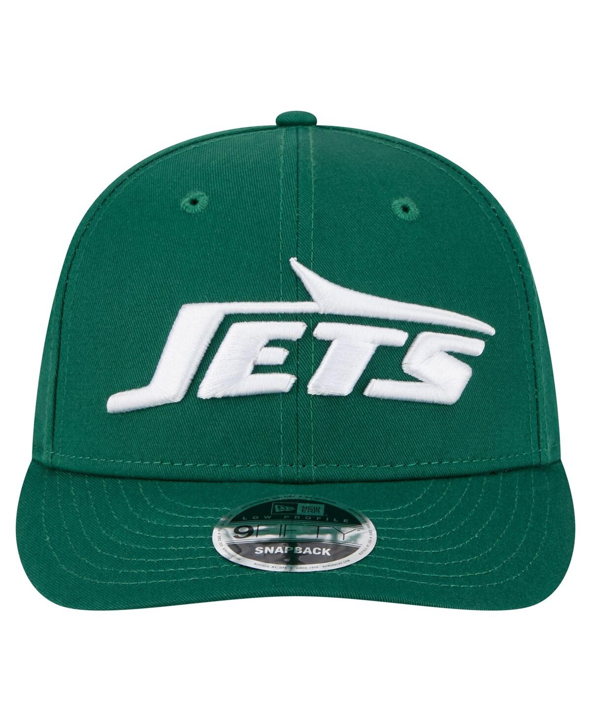 New Era Men's Green New York Jets Main Low Profile 9fifty Snapback Hat In Green