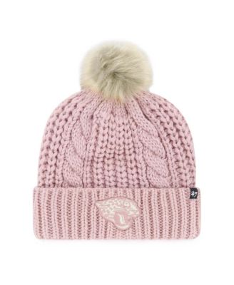 '47 Brand - Women's Dusty Rose Jacksonville Jaguars Meeko Cuffed Knit Hat with Pom
