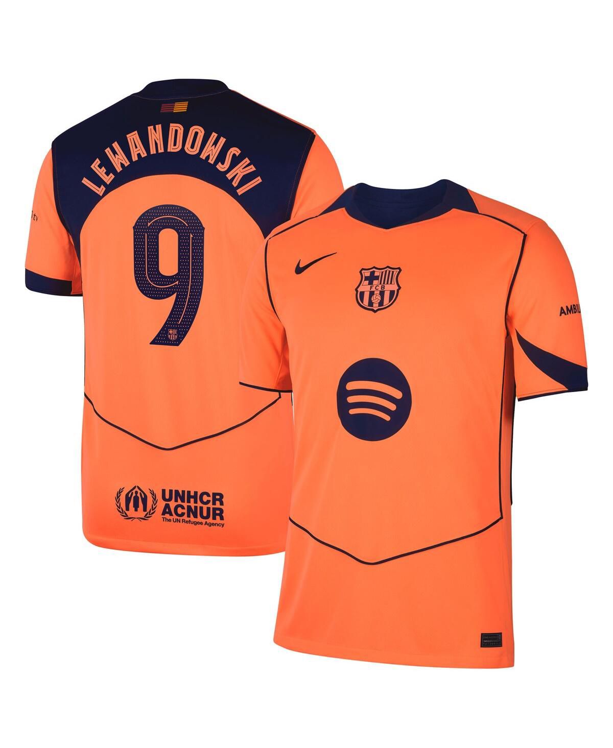 Мужская оранжевая майка Роберта Левандовски 