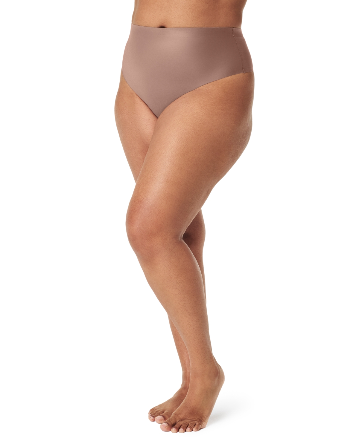 Spanx Women's Sheer Control Thong In Brown