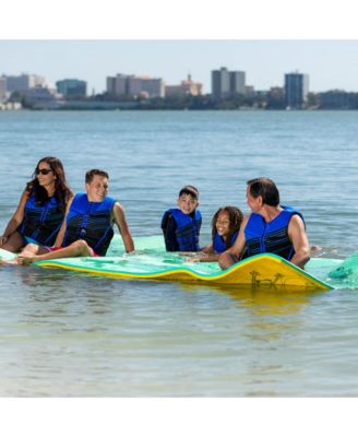 12 Foot Original Water Playground Floating Foam Island, Yellow
