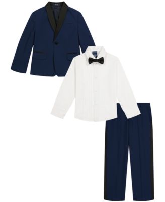 Boys' 2T-7 Long Sleeve Shirt, Vest, Pants and Tie, 4-Piece Set