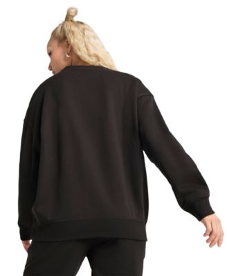 Women's Essential Oversized Crew Fleece Sweatshirt