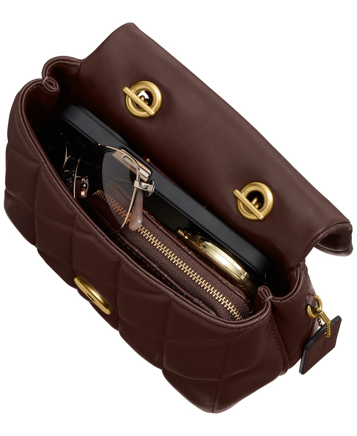 Coach Tabby Mini Quilted Top Handle Handbag