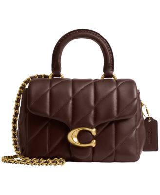 COACH - Quilted Tabby Mini Leather Top Handle Bag