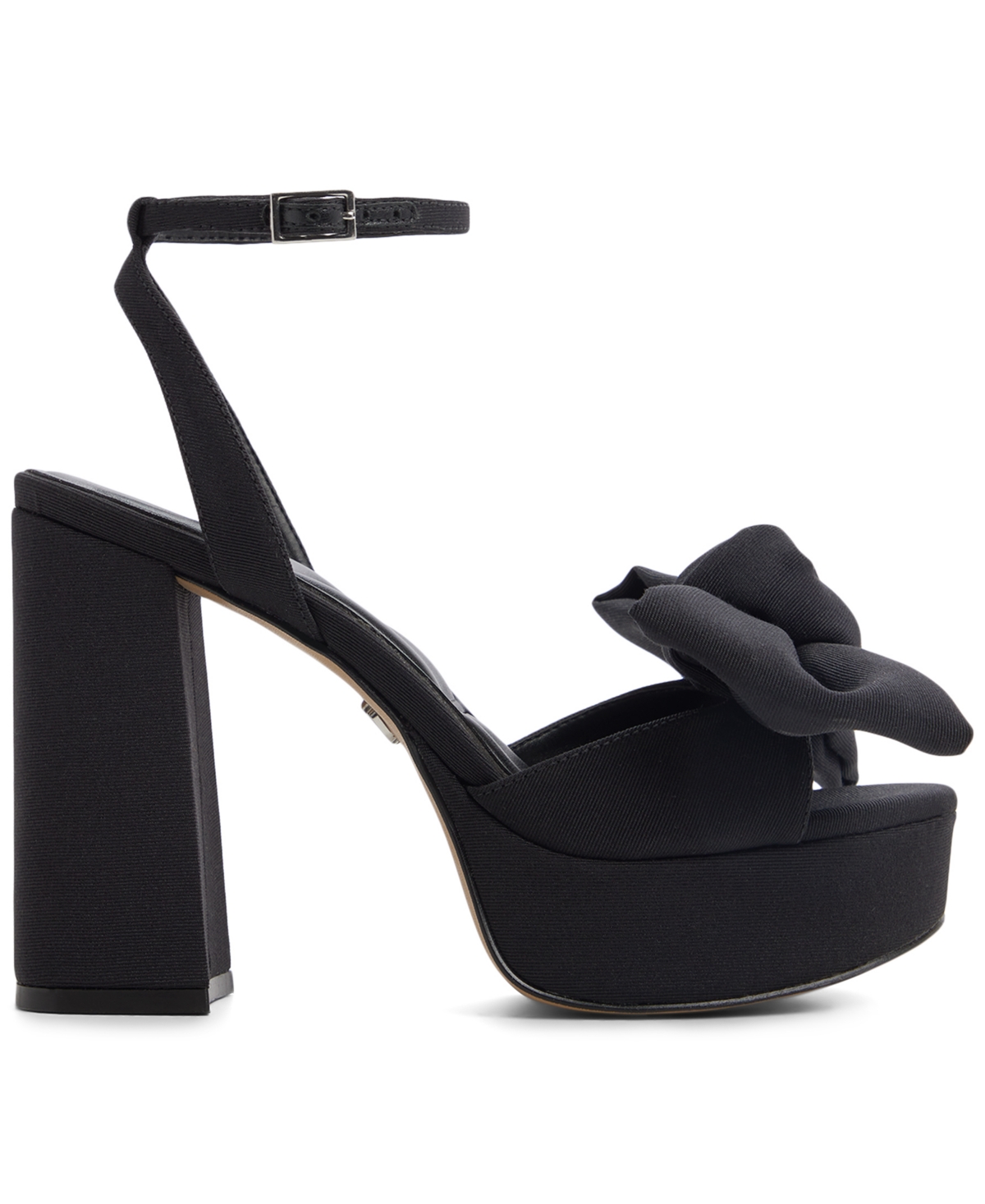 Aldo Luscious Ankle Strap Platform Sandal In Black