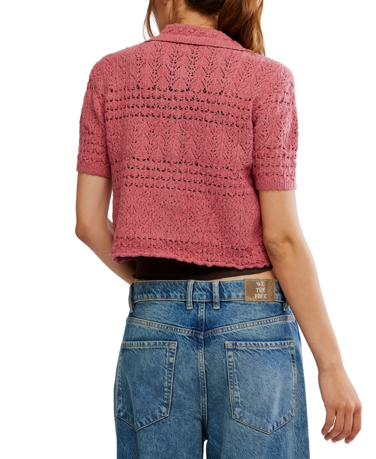 Free People Women's Crochet Daylight Cardigan Sweater